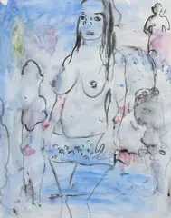 Untitled 4 by David Fludd, circa 1997, Watercolor on Paper, offered Apr 2026
