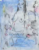 David Fludd, Untitled 4, circa 1997, Watercolor on Paper