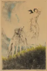 Joie De Vivre by Louis Icart, 1929, Etching and Aquatint with Hand Coloring on Paper, sold Apr 2026
