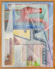 Charles Di Gioia, ' W 22', 1950, Mid-Century Modern Oil on Canvas