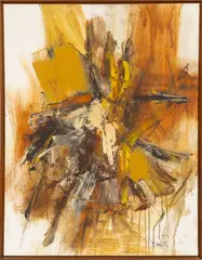 Gino Hollander, Untitled, 1970, Oil on Canvas, Abstract