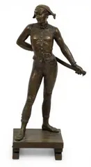 Harlequin by Alfred Pierre Richard, Bronze Sculpture, sold Apr 2026