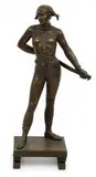 Alfred Pierre Richard, Harlequin, Bronze Sculpture