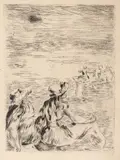 Pierre-Auguste Renoir, Sur La Plage, Etching with Drypoint on Laid Paper
