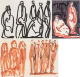 Ernst Ludwig Kirchner, Three Book Prints, Offset Lithographs on Paper