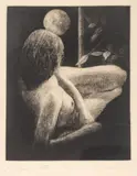 Tony Saladino, Repose III, Mezzotint on Paper
