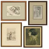 Maurice Neumont, After Charles Bosseron Chambers; Charles Haslewood Shannon (British); Jules Bastien-Lepage Lithographs, on Paper; E