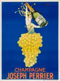 Joseph Stall, Champagne Joseph Perrier, circa 1929, Lithographic Poster in Colors on Paper, Linen Backed