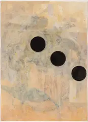 Scott Richter, Untitled, 1992, Ink, Shellac and Collage on Paper