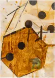 Scott Richter, Untitled, 1992, Ink, Shellac and Collage on Paper