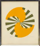 Brian Rice, Radials Series, 1967, Screenprint in Colors