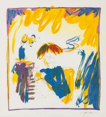 John Lennon, Baby Grand, circa 1980-90, Lithograph on Fabric