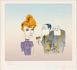 John Lennon, Suitors, 1992, Serigraph in Colors on Paper, 1976/