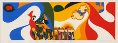 Mordechai Rosenstein, Dodi Li, 1989, Serigraph on Paper