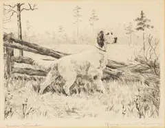 Margurite Kirmse, Down Wind, Etching