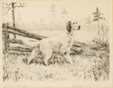 Margurite Kirmse, Down Wind, Etching