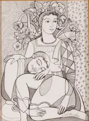 Oleg Zhivetin, No. 5, Ink and Pencil on Paper