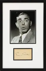 Edward Cantor, Cut Signature and, Photograph Display