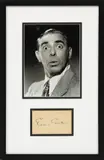 Edward Cantor, Cut Signature and, Photograph Display