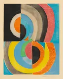 Sonia Delaunay, Composition with Semicircles, 1970, Etching and Aquatint in Colors on Arches Paper