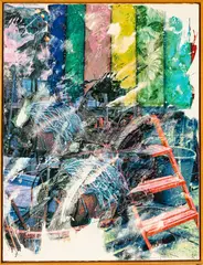 Darryl Pottorf, Robert Rauschenberg (American), 1998, Mixed Media on Paper