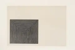 Frank Stella, Getty Tomb, from Black Series I, 1967, Lithograph on Barcham Green Paper