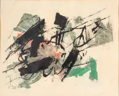 Afro Basaldella, Isola Del Giglio, 1959, Lithograph in Colors on Japanese Paper