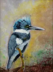 Jason Napier, King Fisher, 2011, Bronze Sculpture Plaque