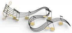 Curtis Jeré, Modern Jazz Wall, Sculpture