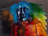 Farrell Cockrum, Blackfoot Chief, 2001, Oil on Canvas