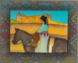 Amado Maurilio Peña Jr, Paseo a Nambe from the Mestizo Series, 1995, Mixed Media on Canva