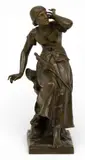 Michel Léonard Béguine, Vision of Joan of Arc, circa 1900, Patinated Bronze Sculpture