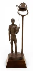 Oscar Graves, the Bell Ringer, 1978, Bronze Sculpture