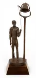Oscar Graves, the Bell Ringer, 1978, Bronze Sculpture