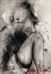 Seduction by Dominic Pangborn, Mixed Media on Canvas, sold Feb 2026