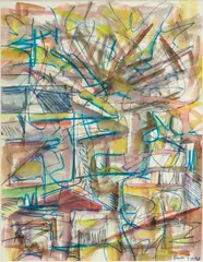 Jack Faxon, ' W 9', 1995, Watercolor