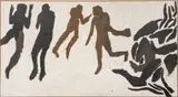 John Goodyear, the Struggle, 1958, Oil on Canvas