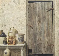 Gunter H. Korus, Antiques for Sale, 1976, Oil on Canvas