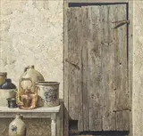 Gunter H. Korus, Antiques for Sale, 1976, Oil on Canvas