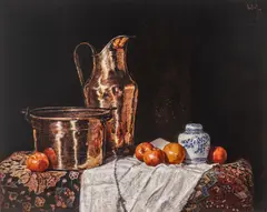 Gunter H. Korus, Mandrin Oranges, 1979, Oil on Canvas