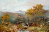 William Widgery, River Near Matlock, Oil on Canvas