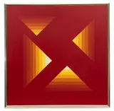 Herbert Bayer, Four Regressive Corners, 1970, Acrylic on Canvas