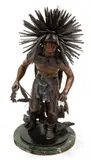 Stanley Quenton Johnson, Minitari War Dancer, 1981, Bronze Sculpture