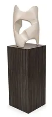 Robert Winslow, Carved, 1987, Marble Sculpture with Pedestal