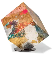 Arigato Cube by Britten, 2015-2017, Mixed Media Sculpture, sold Jan 2026