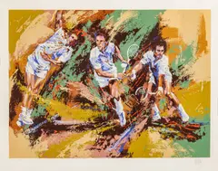 Mark King, Tennis, Serigraph on Paper