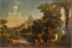 Thomas Cole, the Voyage of Life: Youth. From: Allegory of Man's Earthly Journey, Oil on Canvas