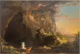 Thomas Cole, the Voyage of Life: Childhood. From: Allegory of Man's Earthly Journey, Oil on Canvas