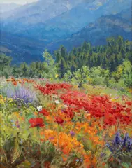 Eric K. Wallis, Field of Dreams, 2016, Oil on Canvas