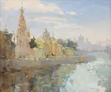 Вячеслав Короленков Vyacheslav "Slava" Korolenkov, Bank of the River, 2014, Oil on Canvas